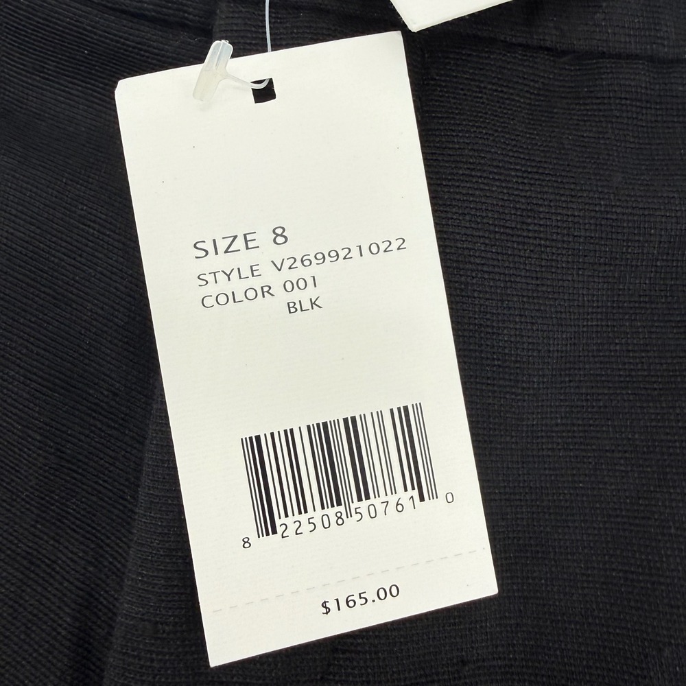Vince Women's Size 8 Black‎ Cotton Linen Blend Tailored Pleated Shorts NEW - Picture 3 of 6